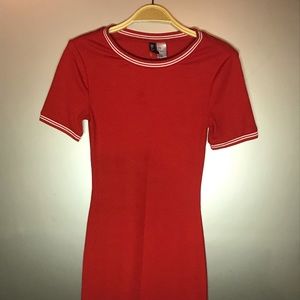 H&M Red body con dress